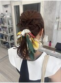 ローポニーテールアレンジ