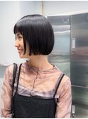 ボブ　切りっぱなし　ミニボブ　銀座　