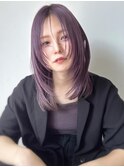 韓国風レイヤーハッシュカット×小顔ウルフカット