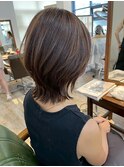 ウルフ/レイヤーボブ/ハイライト/ショート/ブラウン