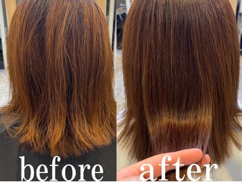 押上美容院 ヴィータ (vita)の写真/【髪質改善×艶髪】おススメ☆カット+プレミアム縮毛矯正×TOKIOトリートメント¥22600