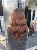 縦落ち緩めコテ巻き風パーマ