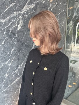 【名古屋/栄】ボブカット/ブリーチ/ミルクティーベージュ