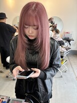 ラック 表参道(LUCK)&nbsp;ハイトーンピンク/ケアブリーチ/ブリーチ/表参道/原宿