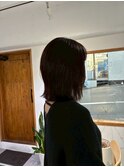 地毛風カラー/切りっぱなしボブ/髪質改善/地毛風ストレート