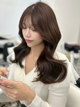 アイシー 表参道(ICY) ブリーチなしダブルカラー◇韓国巻き◇透明感カラー