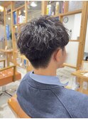 ニュアンスパーマ/シャドウパーマ/刈り上げセンターパート