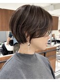 大人ショートヘア/ハイライトカラー/イルミナカラー［堺］