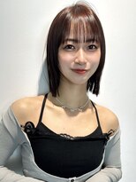 トリッカ シブヤ(TRICCA SHIBUYA)&nbsp;切りっぱなしボブ結べるボブミディアムボブ大人ボブ外ハネ