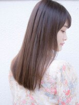 ルティア 池袋(Lutia)&nbsp;艶感ブラウン縮毛矯正自然な仕上がり