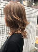 ハイライト 白髪染め バレイヤージュ &nbsp;