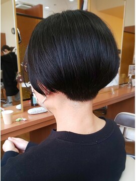 アメイジングヘアー 中沢店(AMAZING HAIR) 【AMAZIG HAIR 中沢店/村山】ネープレスショートボブ/黒髪ボブ