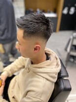 フランクスバーバーザスタンド(Frank’s barber the stand)&nbsp;スキンフェードアップバング　バーバースタイル