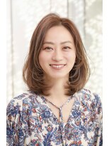[那須久美子]ふんわり鎖骨ラインのレイヤースタイル！