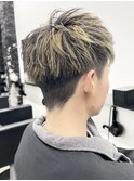 フェザーパーマ#20代30代束感#波巻きハイライト#ケアブリーチ