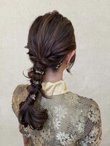 ラックスビー オオサカ  梅田茶屋町店(LUXBE OSAKA)&nbsp;金箔がアクセント♪お呼ばれヘアアレンジ