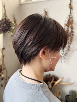 ヘアスタジオ ブリエ(HAIR STUDIO BRILLER) 2024 ハンサムショート × ダークベージュ  髪質改善　骨格補正
