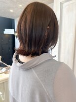 キャアリー(Caary)&nbsp;福山人気髪質改善酸性ストレート切りっぱなし外ハネボブ20代30代