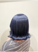 切りっぱなし×ネイビーブルージュ