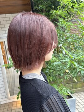 ノエル(noele) 切りっぱなし×バーガンディ