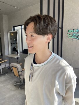 ムード カナザワ(mood kanazawa) 20代/30代/カーキベージュ／メンズパーマ