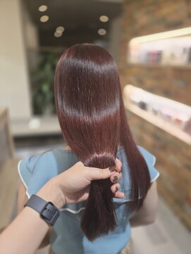 リコ エスト 上野店(lico est) 暖色系カラー/秋カラー/艶髪/レッドブラウン