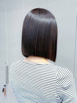 ロンド ロワール 門前仲町(Lond Loire) ボブショートボブ縮毛矯正ベージュグレージュ門前仲町