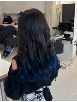 アライブ ハラジュク(ALIVE harajuku)&nbsp;【ALIVE 夕貴】王道！ブルーグラデーションカラー♪