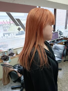 ヘアースタジオエイブル オレンジカラー