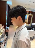 シースルーマッシュ×ダウンパーマ メンズ韓国ヘア 原宿 表参道