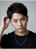 アップバングショート/大人メンズ/メンズカット