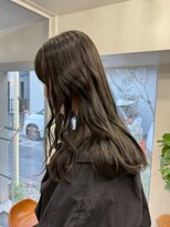 乾かすだけでキマる髪/地毛風グレージュケアカラー