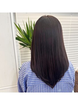 アオ 岡野 横浜(a-o) 【安藤貴志】暗髪透明感グレーxレイヤースタイル＊