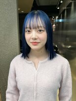 エン 栄店(enne)&nbsp;ココアベージュ/クラゲヘアー/ボブレイヤー/小顔/ネイビー/黒髪