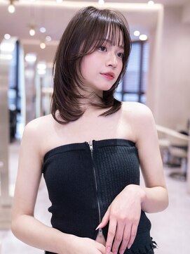 ☆Beauty BESTスタイル/大人可愛いブルーカラーシースルーバング