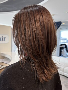 エアー 青山(AIR) ミディアムヘア/ブラウンカラー