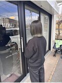 結べるボブヘア、オリーブグラデーション、髪質改善