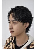 春メンズ◎シャドウパーマ×毛流れで爽やかツーブロック