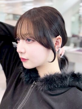 シオン(shion) おくれ毛ミディアム韓国ヘア前髪_ba580941