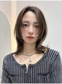 結べる長さのボブ/ミルクティーベージュ/顔周り/韓国風/大宮