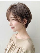 フェイス センター南店(FACE) 春色ハイライト白髪ぼかし×美髪ショートボブ◎透明感グレージュ