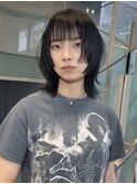 北野ダークパープル/ナチュラルショート/ミルクブラウン/夏/名駅