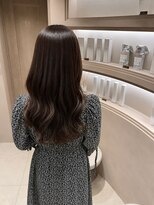 エレノア 静岡店(Eleanor) 透明感ダークグレージュ×韓国風ゆるウェーブロング 【川名】