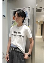 ウーズ ハラジュク(Ooze.HARAJUKU) ハッシュカットグレージュデザインカラーツートーンカラー原宿