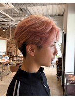 スペックホルダー(Spec Holder)&nbsp;ピンクベージュ×センターパート8.27リバースセンターパート
