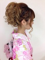 ヘアーセットサロン ピンキー(Hairset Salon Pinky) Pinky☆編み込みCuteアップ