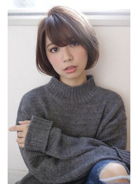 ロロネー 梅田(Lolonois) 【Lolonois梅田】上品ナチュラルボブ（藤岡なおき）