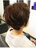 くせ毛を生かしたショートボブ♪