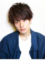 ラルユー 金山(LallYou)&nbsp;シルバーカラー/フェードカット/かき上げ/ニュアンスマッシュ