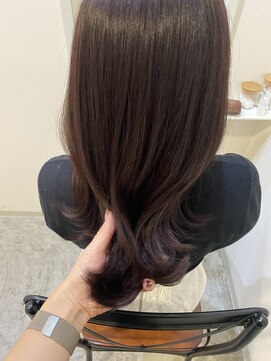 シェノン 西梅田(CHAINON) レイヤーカット/ウェットヘア/デザインカラー/ラベンダー